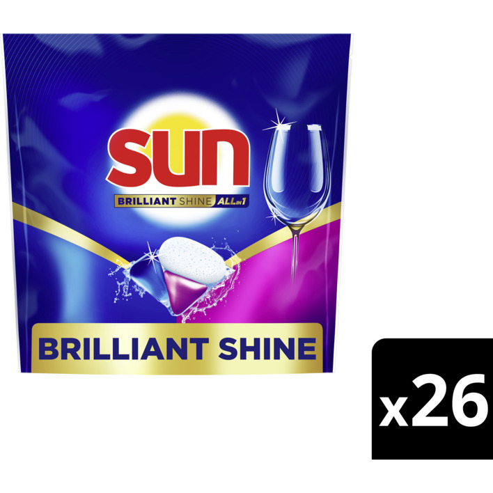Sun Brilliant shine all-in-1 vaatwascapsules