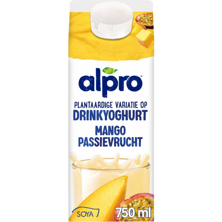 Alpro Plantaardige drinkyoghurt mango-passie