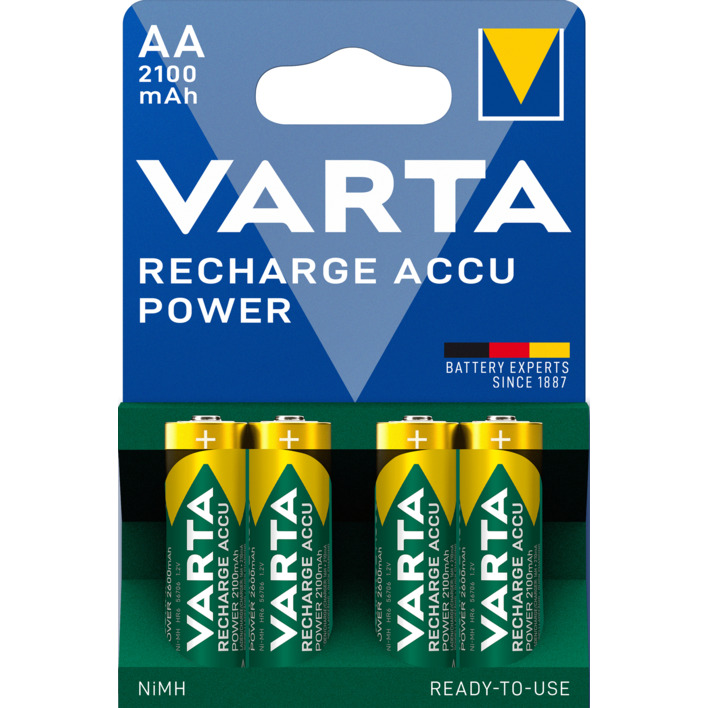 Varta AA oplaadbare batterijen 2100 mAh