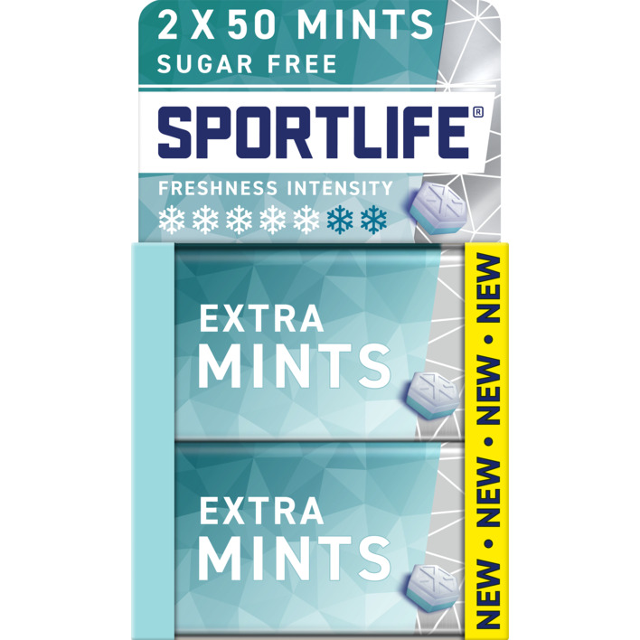 Sportlife Extramint sugar free mints 2-pack