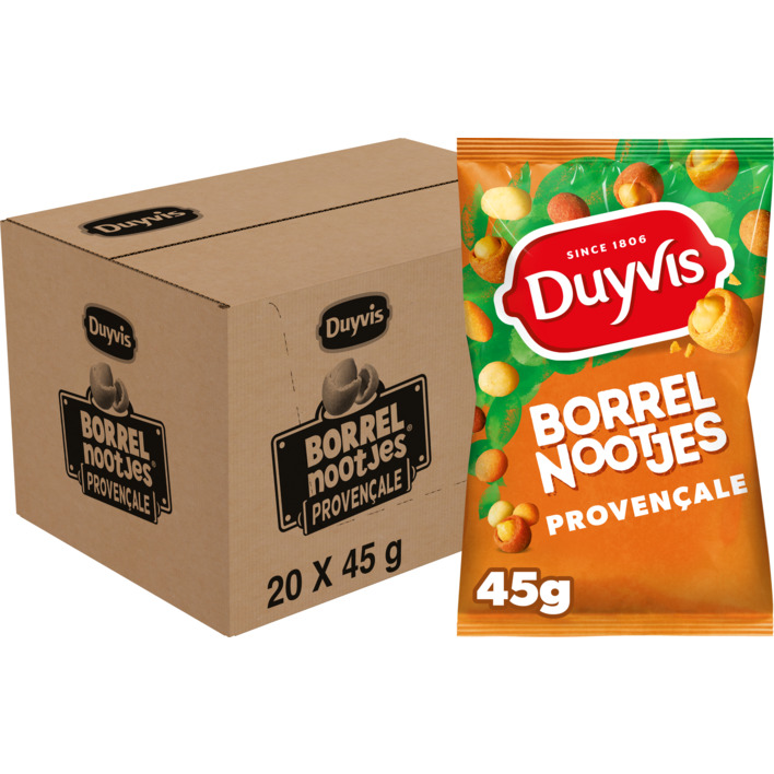 Duyvis Borrelnootjes Provencale 20-pack