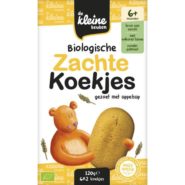 De Kleine Keuken Biologische zachte koekjes 6m+