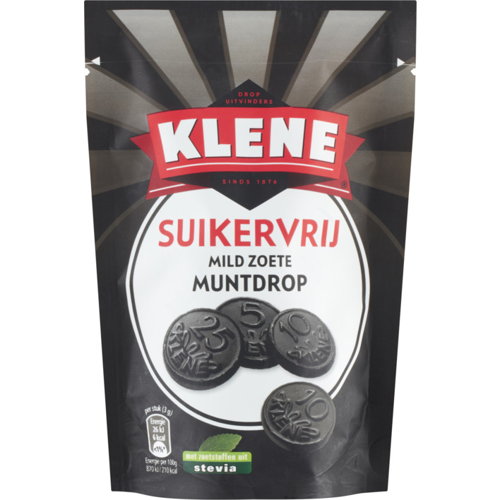 Klene Suikervrij mild zoete muntdrop