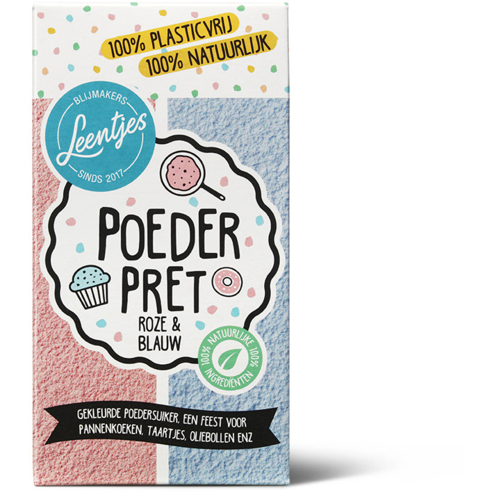 Leentjes Poeder pret roze & blauw