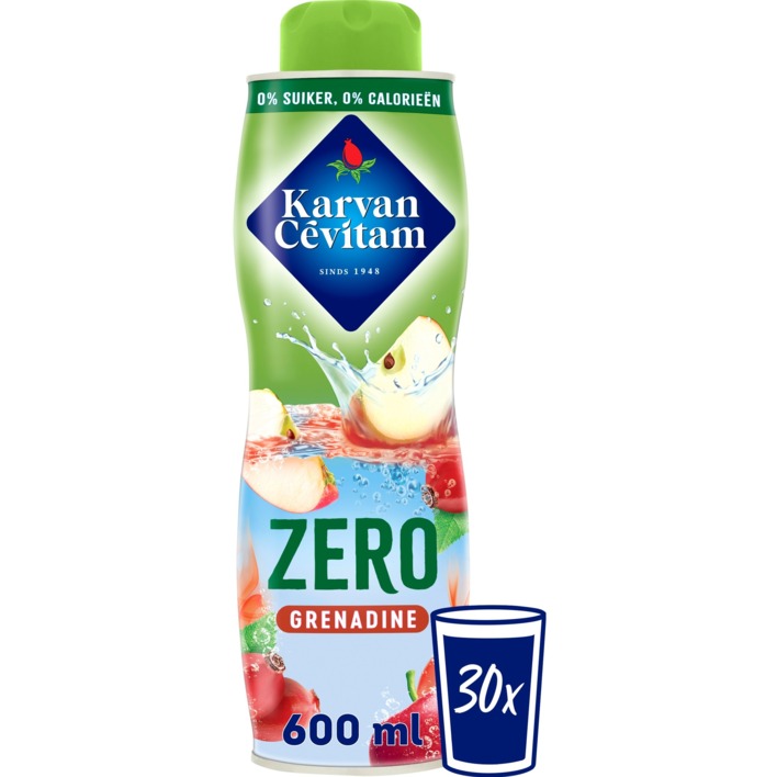 Karvan Cévitam Zero grenadine siroop