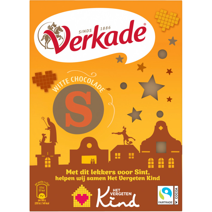 Verkade Chocoladeletter wit