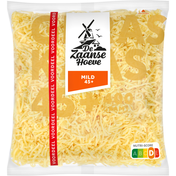 De Zaanse Hoeve Mild 45+ geraspt voordeel