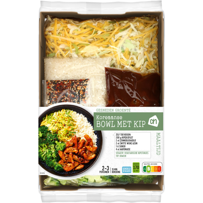 AH Gesneden verspakket Koreaanse bowl kip
