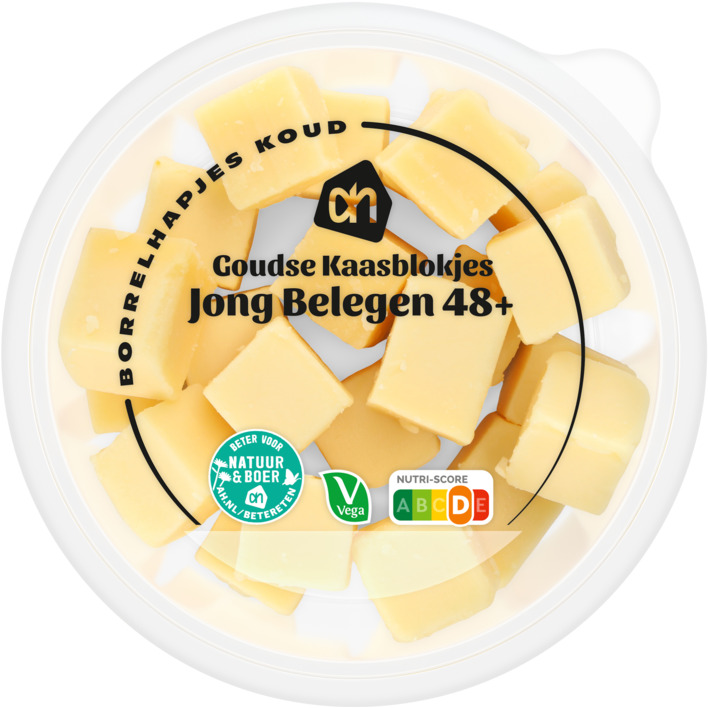 AH Goudse kaasblokjes jong belegen 48+