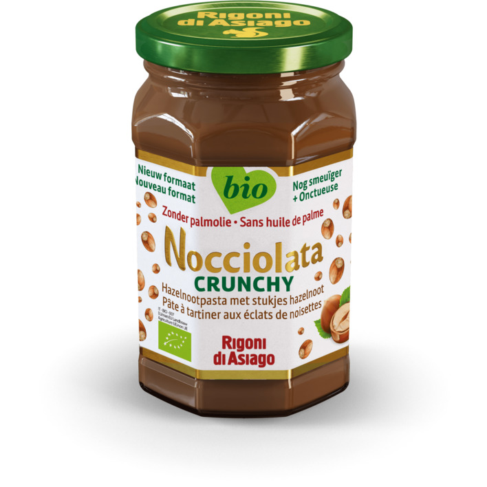 Nocciolata Crunchy hazelnootpasta zonder palmolie
