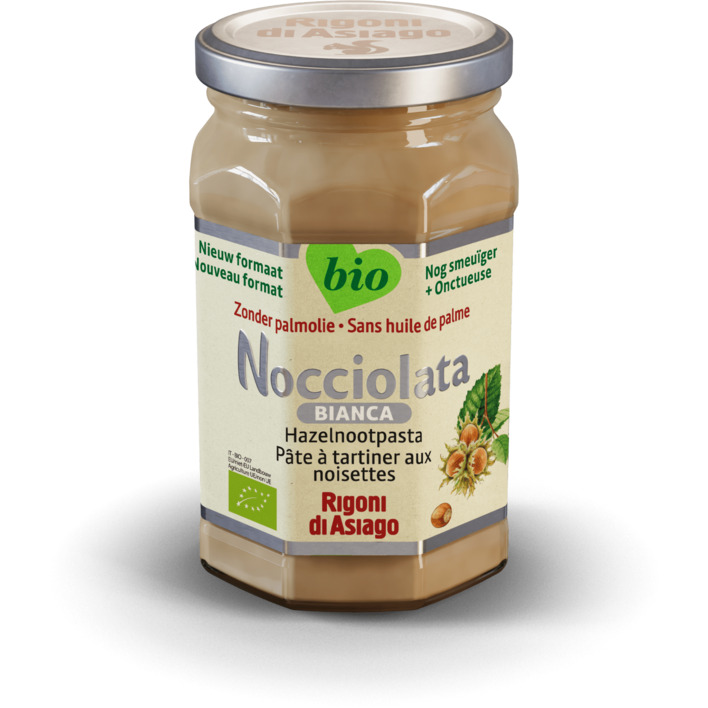 Nocciolata Bianca hazelnootpasta zonder palmolie