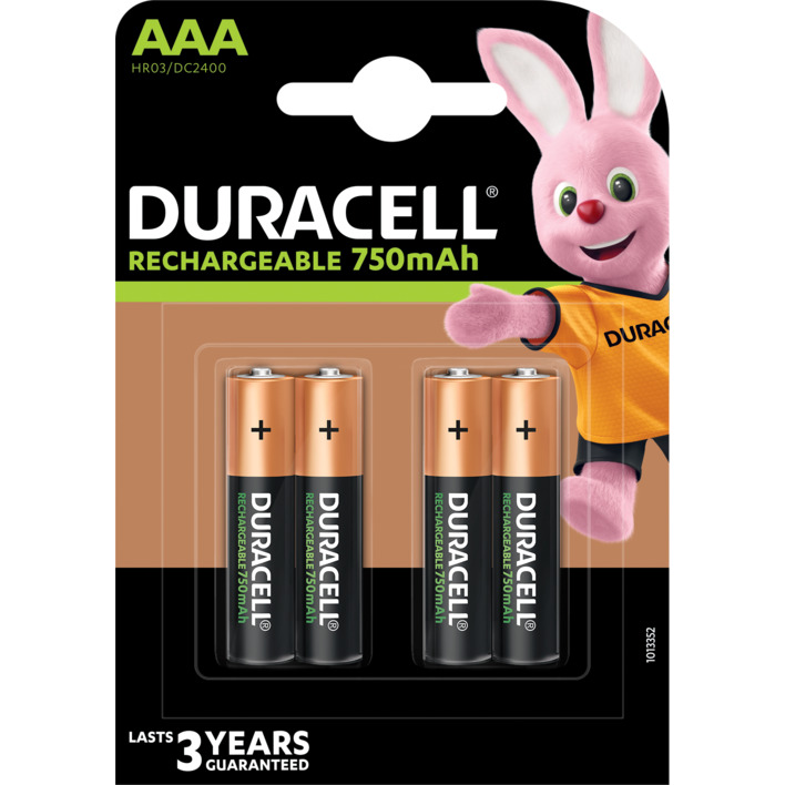 Duracell Rechargeable AAA-batterijen 750 mAh