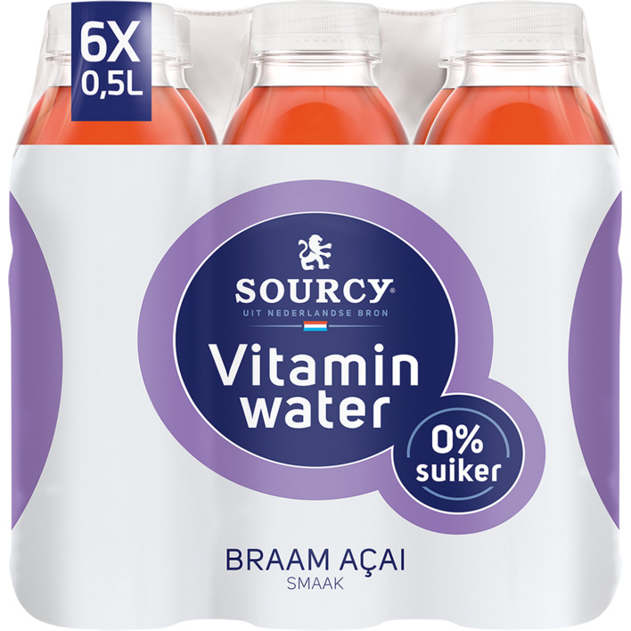 Sourcy Vitaminwater braam acai 6-pack