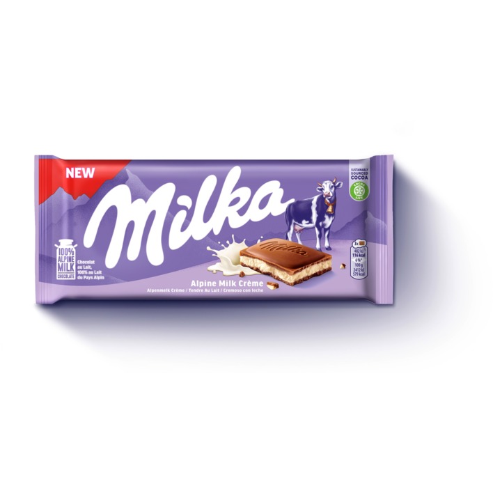 Milka Chocoladereep alpenmelk créme