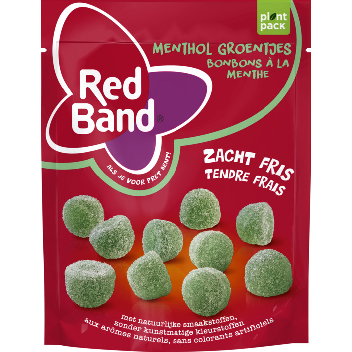 Red Band Menthol groentjes zacht fris