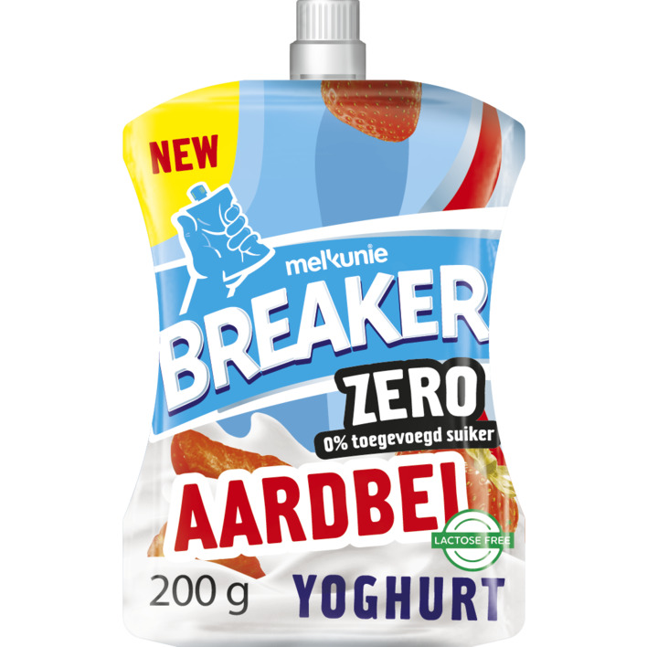 Melkunie Breaker zero aardbei yoghurt