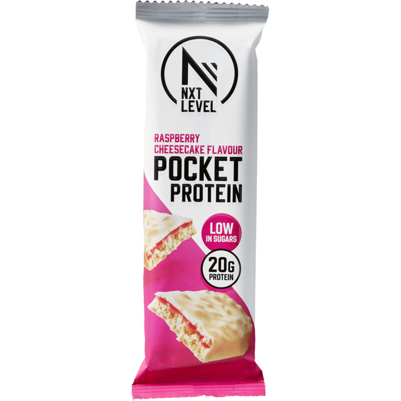 NXT Level Pocket protein raspberry cheesecake