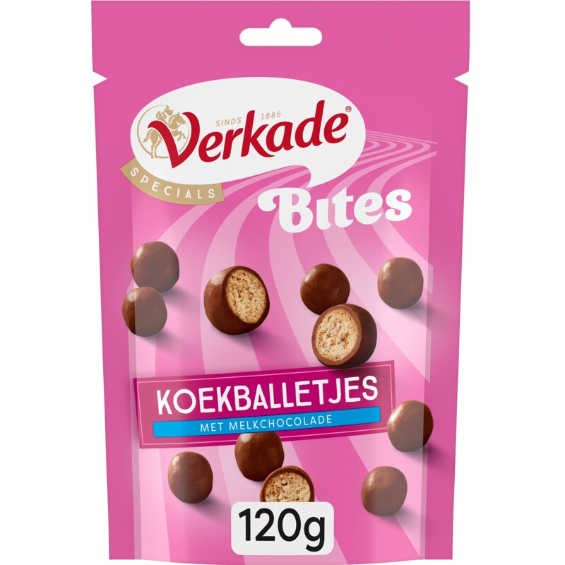 Verkade Bites koekballetjes met melkchocolade