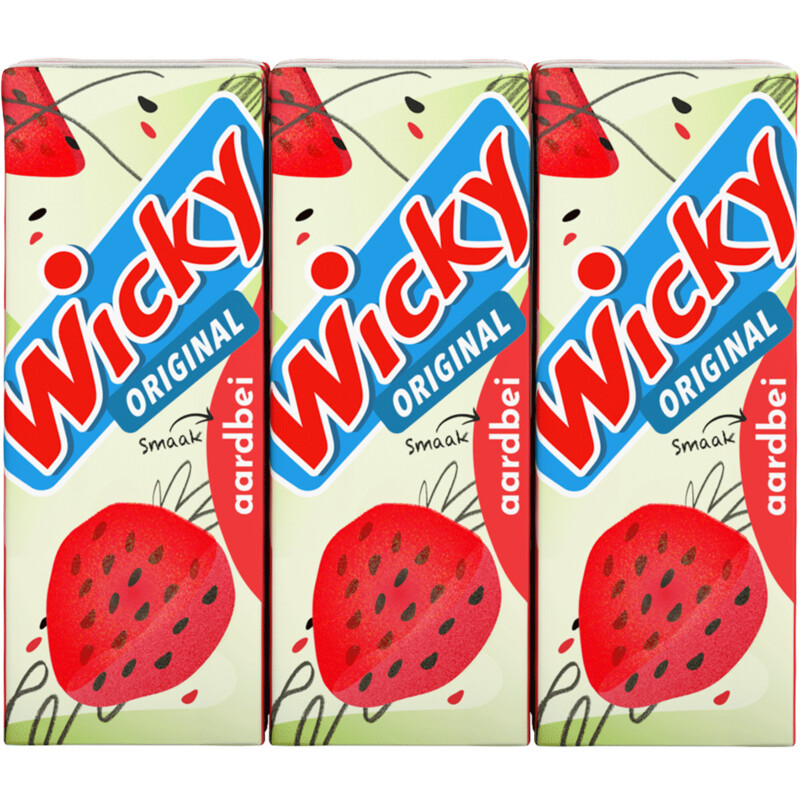 Wicky Aardbei 6-pack