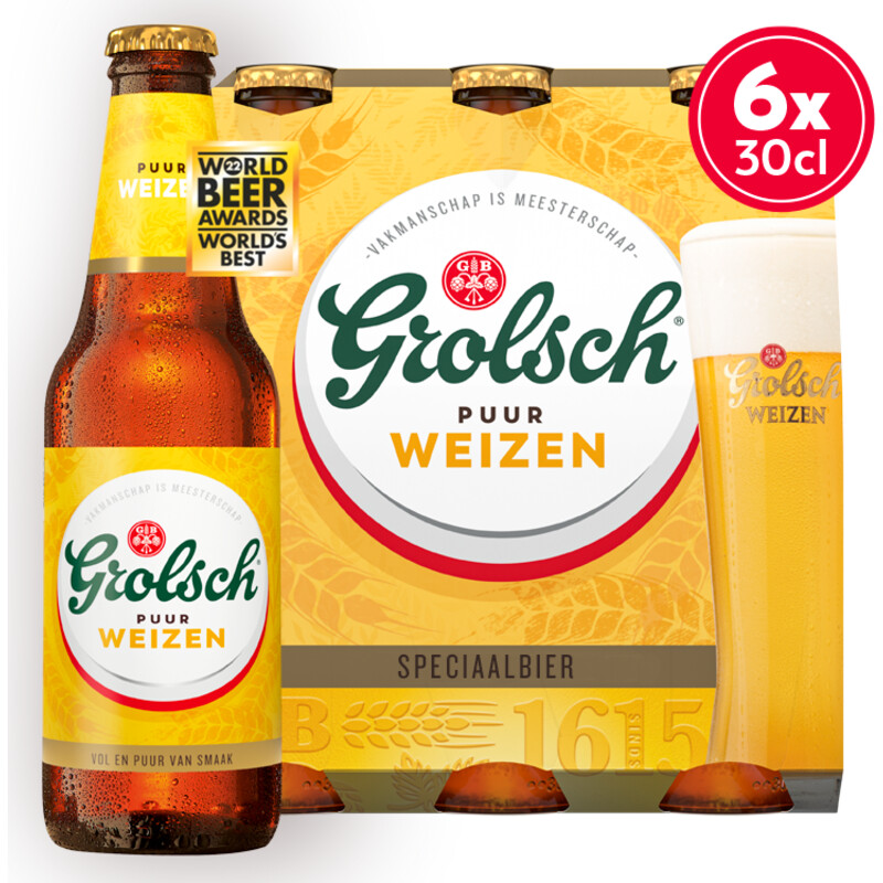 Grolsch Puur weizen speciaalbier 6-pack
