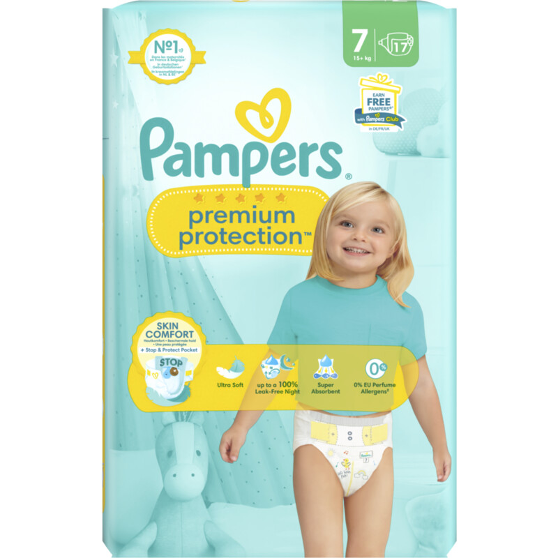 Pampers Premium Protection Luiers Keysize maat 7