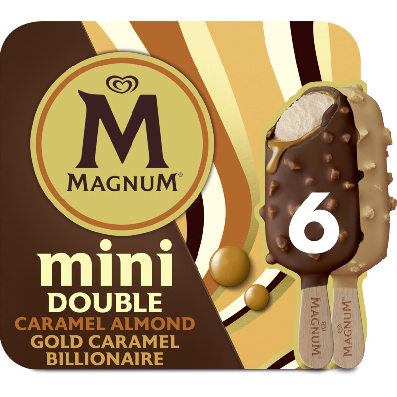 Magnum Mini double caramel & billionaire