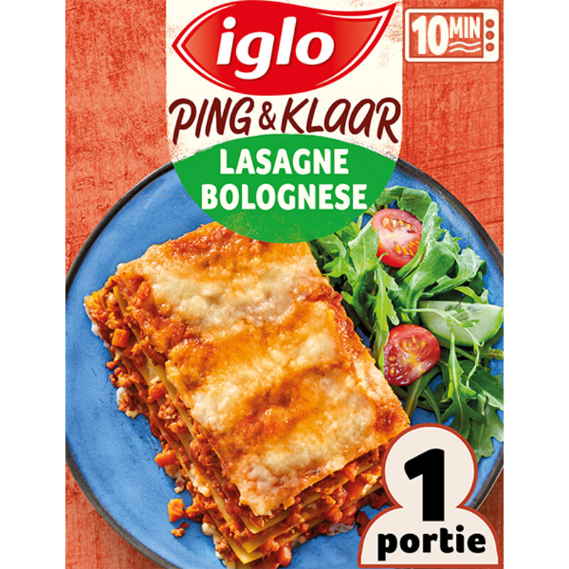 Iglo Ping & klaar lasagne bolognese