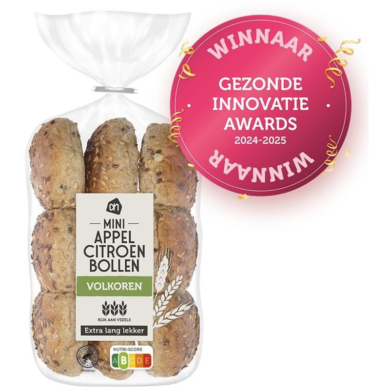 AH Mini appel citroen bollen volkoren