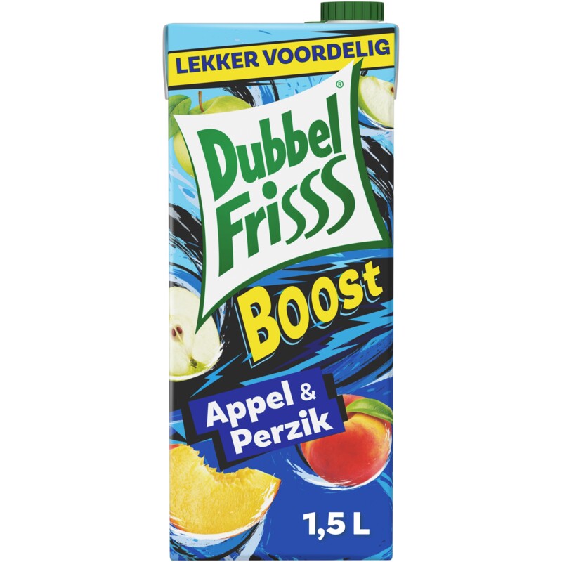 DubbelFrisss Boost appel & perzik