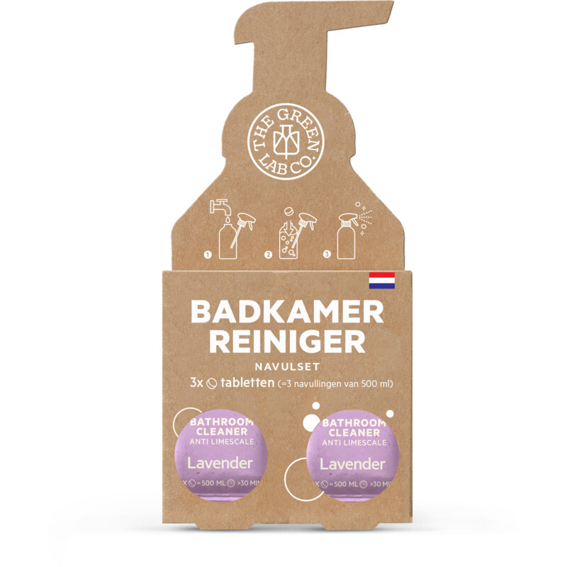 The Green Lab Co. Badkamerreiniger tablet lavendel