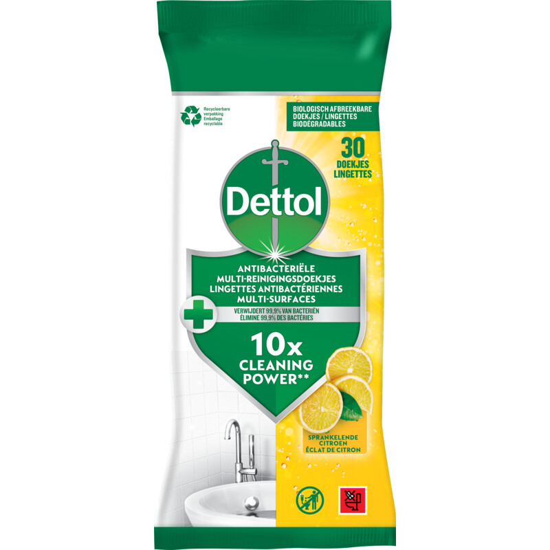 Dettol Antibacteriële doekjes citroen
