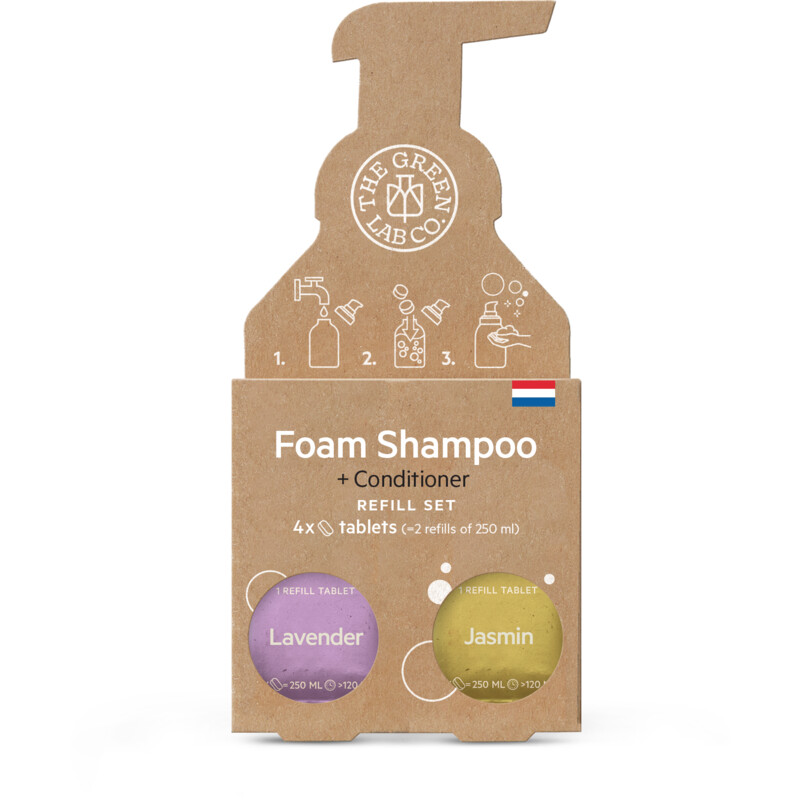 The Green Lab Co. Navulset shampoo lavendel & jasmijn