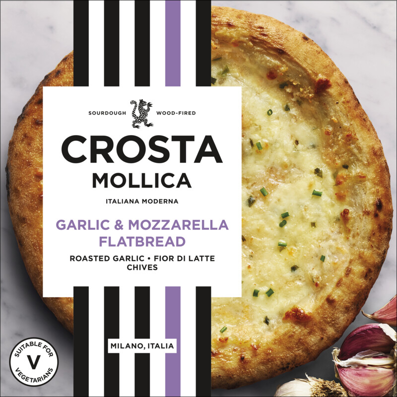 Crosta Mollica Garlic & mozzarella flatbread