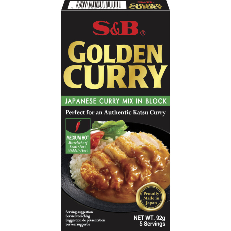 S&B Golden curry Japenese mix medium hot