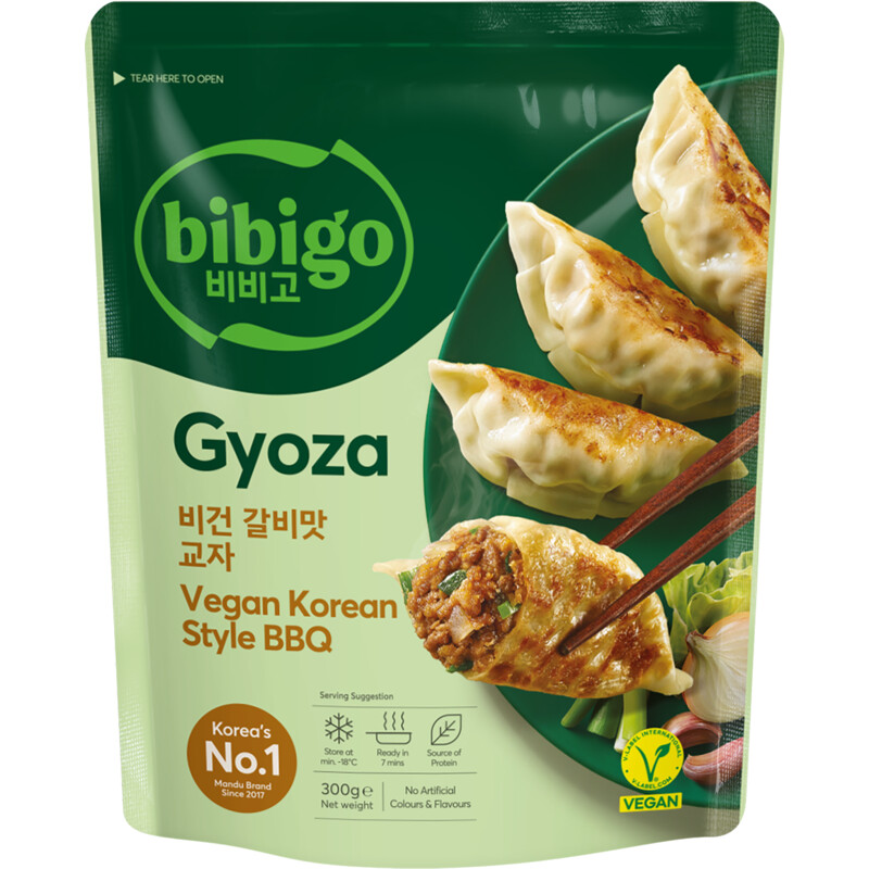 Bibigo Gyoza vegan korean style BBQ