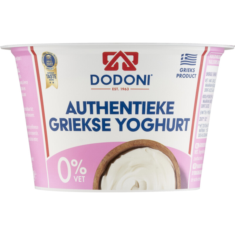 Dodoni Griekse yoghurt 0% vet