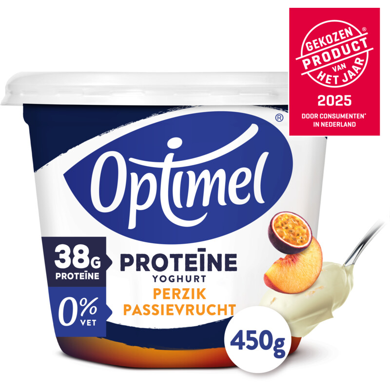 Optimel Proteïne yoghurt perzik passievrucht