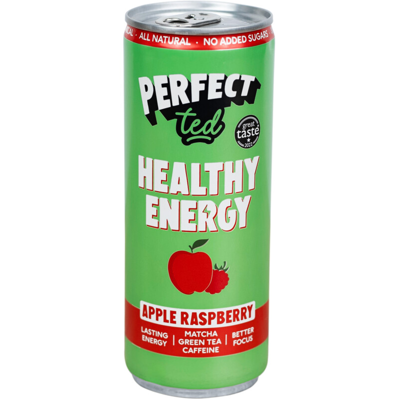 Perfect Ted Matcha green tea energy apple raspberry