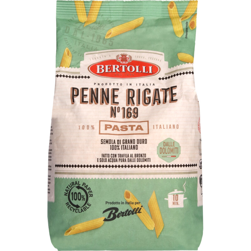 Bertolli Pasta penne rigate no 169