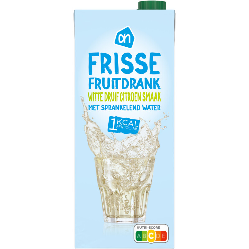 AH Frisse fruitdrank druif-citroen 1kcal