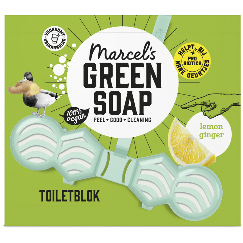 Marcel's Green Soap Toiletblok lemon ginger