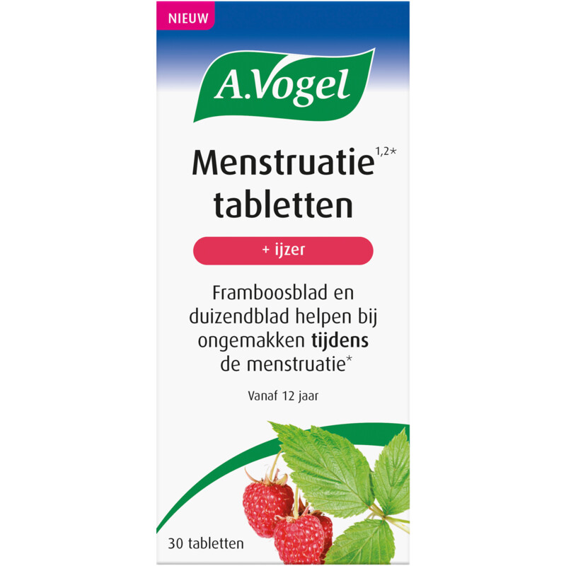 A.Vogel Menstruatie tabletten + ijzer