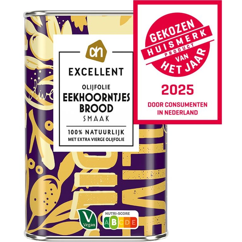 AH Excellent Olijfolie eekhoorntjesbrood smaak