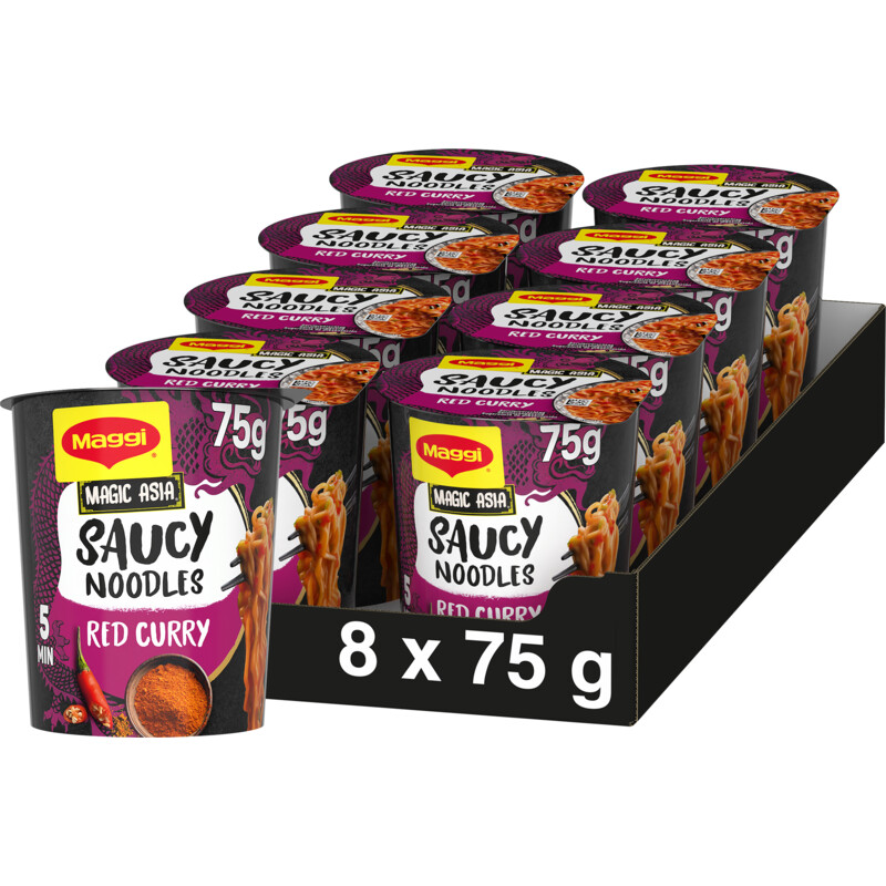 Maggi Saucy noodles red curry
