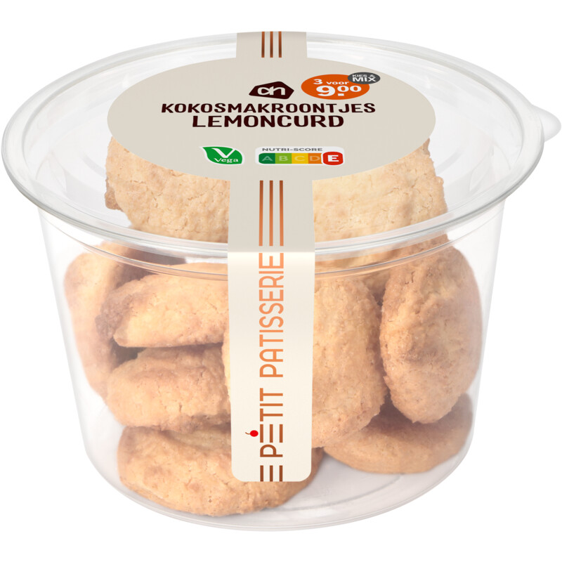 AH Kokos makroontjes lemon curd