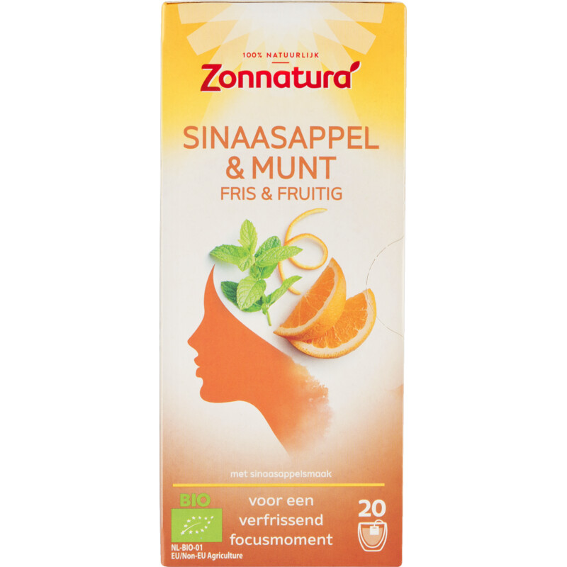 Zonnatura Sinaasappel & munt fris & fruitig