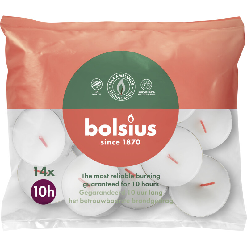 Bolsius Theelichten maxi 10 uur