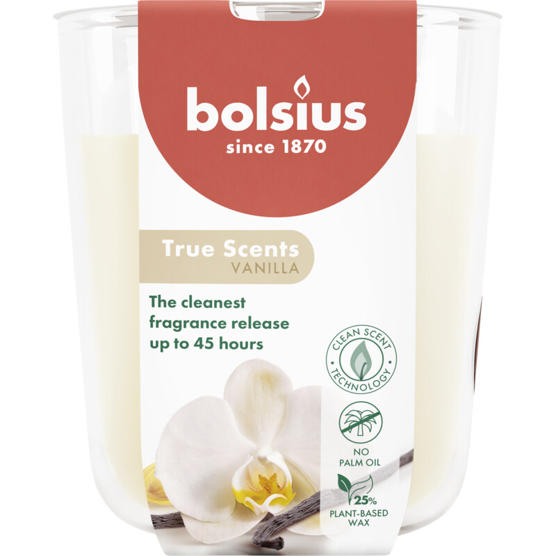 Bolsius True scents geurglas vanilla