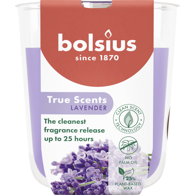 Bolsius True scents geurglas lavender 8cm