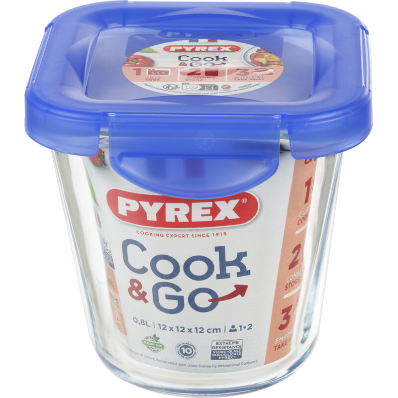 Pyrex Bewaarschaal hoog cook & go 0,8 liter